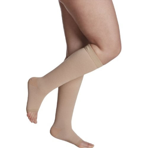 Kompresinės kojinės iki kelių COTTON by SIGVARIS, 3 k.kl. - L Plus - Normalus - Atvira
