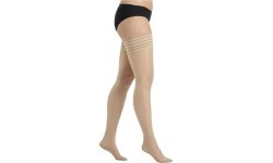 Profilaktinės kojinės iki šlaunies viršaus DELILAH 140D by SIGVARIS - 4 - Dune