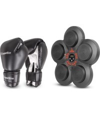 Электронная настенная боксёрская мишень inSPORTline Smartpunch + боксёрские перчатки inSPORTline Metrojack