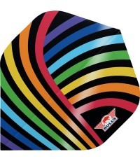 Dart Flights Bull's Powerflite D100 Rainbow Std. - 3 pakuotės