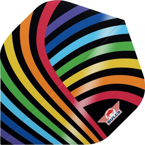 Дротики Dart Flights Bull's Powerflite D100 Rainbow Std. - 3-Pack