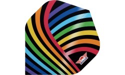 Dart Flights Bull's Powerflite D100 Rainbow Std. - 3 pakuotės