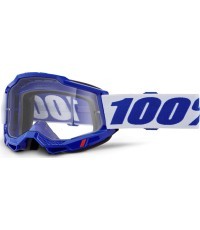 Motocross Goggles 100% Accuri 2 - Blue, Clear Plexi