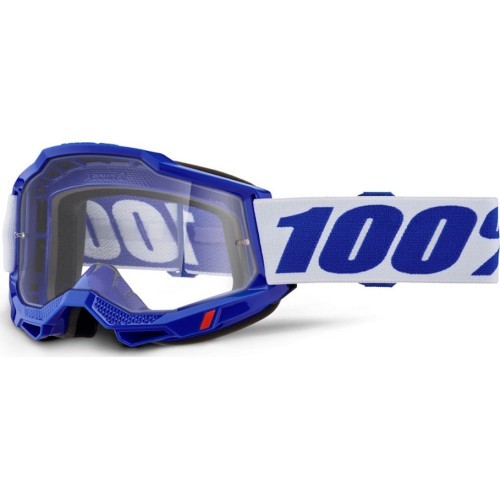 Motokroso akiniai 100% Accuri 2 - Mėlyna, skaidrus pleksis