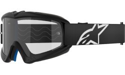 Vaikiški motokroso akiniai Alpinestars Vision Youth - Corp juoda, skaidrus pleksistiklas