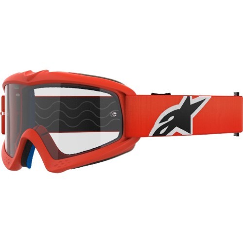 Vaikiški motokroso akiniai Alpinestars Vision Youth - Oranžinis korpusas, skaidrus organinis stiklas