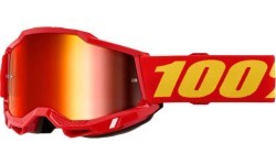 Детские кроссовые очки 100% Accuri 2 Junior Mirror - červená, červené plexi