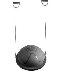 Balansavimo pagalvė inSPORTline Dome Compact su pasipriešinimo gumomis - Juoda