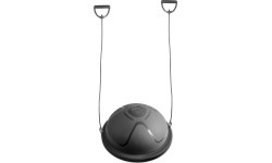 Балансировочная подушка inSPORTline Dome Compact с эспандерами - Чёрный