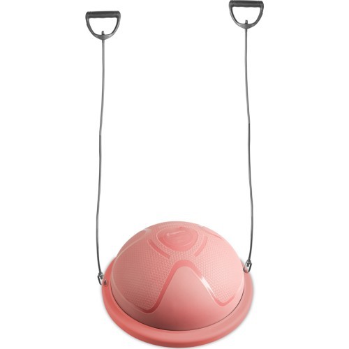 Balansavimo pagalvė inSPORTline Dome Compact su pasipriešinimo gumomis - Rožinė