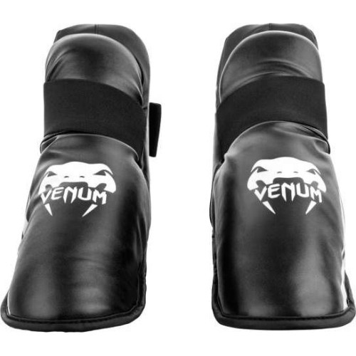 MMA blauzdų apsaugos Venum Challenger, juoda/balta