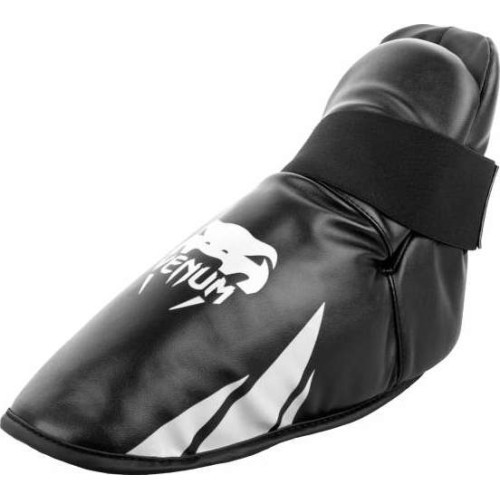 MMA blauzdų apsaugos Venum Challenger, juoda/balta