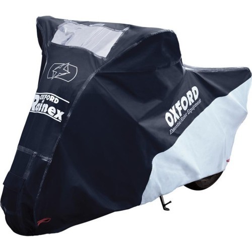 Motorcycle Cover Oxford Rainex L Black/Silver
