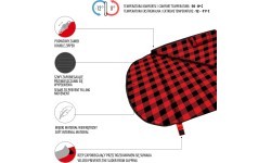 NC2003 BLACK-RED SLEEPING BAG NILS CAMP