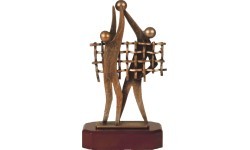 Статуэтка BEL245 волейбол - 24cm - Bronza