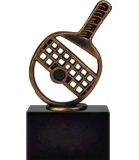 Statulėlė BEL569 Stalo tenisas - 17cm - Bronza