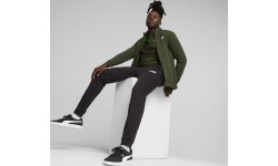 Puma Clean Sweat Suit Men's Tracksuit Black Green 585841 31