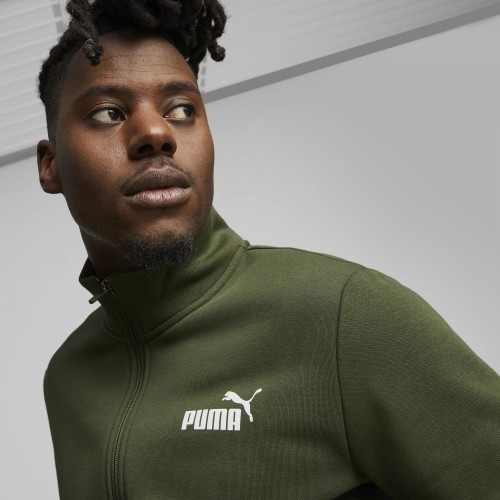 Puma Sportinis Kostiumas Vyrams Clean Sweat Suit Black Green 585841 31