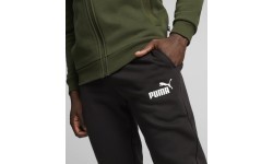Puma Clean Sweat Suit Men's Tracksuit Black Green 585841 31