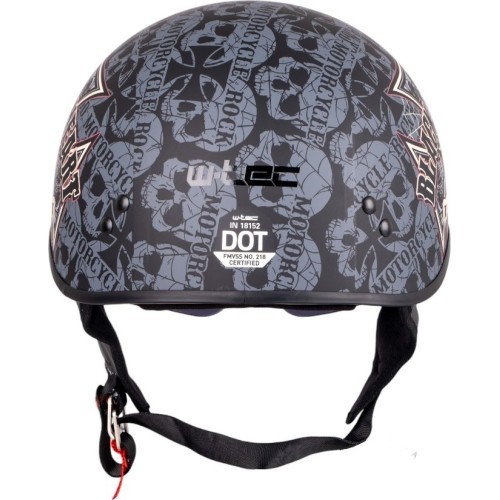 Motorcycle Helmet W-TEC Black Heart V535 Cross Skull