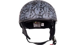 Motorcycle Helmet W-TEC Black Heart V535 Cross Skull