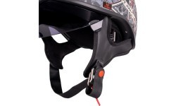 Motociklininko šalmas W-TEC Black Heart V535 Cross Skull