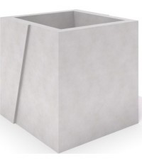 Betoninis vazonas Inter-Play Deco 01, baltas