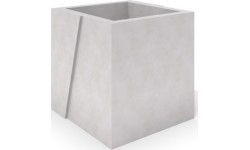 White Concrete Planter Inter-Play Deco 01