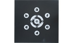 Мишень для стрельбы из лука Yate Set Start 04, 80x80x7 см, со стойкой PP HD