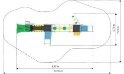 Playground Climbing Frame Inter-Play Dometo 3-2