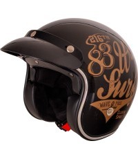 Motociklininko šalmas W-TEC Café Racer - 3Ways Surf Bronze