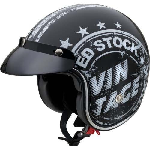 Motociklininko šalmas W-TEC Café Racer - Vintage Stock