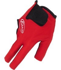 Billiard Glove, Kamui, 2024 modell, Red, to wear on right hand, XL