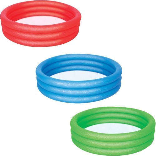 Pripučiamas baseinas raudonas 102x25 cm BESTWAY