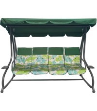 Huge Garden Swing Seat Braided 2x1 Leaves