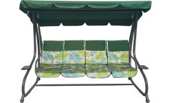Huge Garden Swing Seat Braided 2x1 Leaves