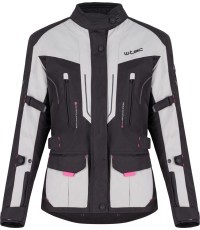 Women’s Motorcycle Jacket W-TEC Xenia - Black and grey