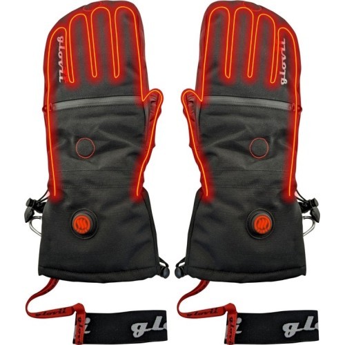 Heated Mittens 2-in-1 Glovii GS21 - Black