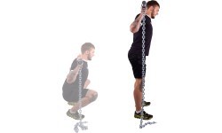 Утяжеляющие цепи со штангой inSPORTline Chainbos, 2x15 кг