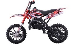 Vaikiškas motociklas su vidaus degimo varikliu 49CC STORM, raudonas