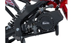 Vaikiškas motociklas su vidaus degimo varikliu 49CC STORM, raudonas