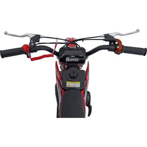 Vaikiškas motociklas su vidaus degimo varikliu 49CC STORM, raudonas