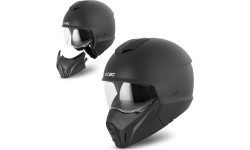 Modulinis motociklininko šalmas W-TEC Satalone - Juoda matinė