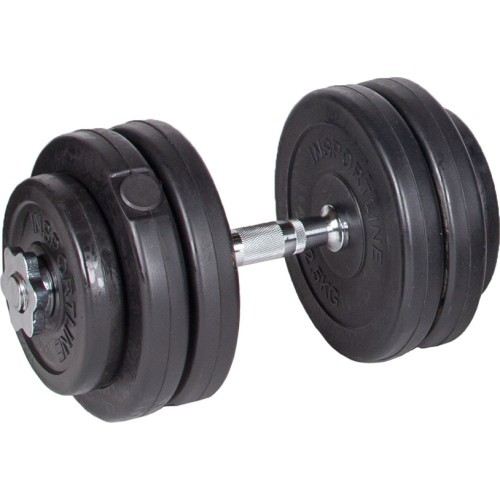 Cement Plate-Loaded Dumbbell Set w/ Dip Station inSPORTline CEM 180 + 40 cm/30 mm 80 kg