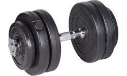 Cementinių svarmenų komplektas su dviračio stotele inSPORTline CEM 180 + 40 cm/30 mm, 80 kg