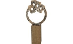 Statulėlė BEH437 Kortos - 28cm - Sidabras/Bronza