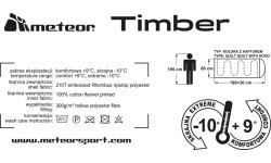 Спальный мешок хлопковый Meteor Timber - Чёрный