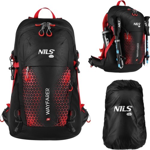 Туристический рюкзак Nils Camp Wayfarer NC1925, красный, 35 л