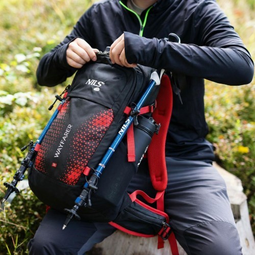 Туристический рюкзак Nils Camp Wayfarer NC1925, красный, 35 л