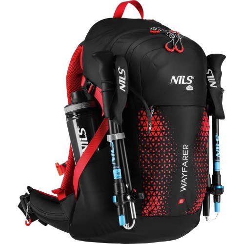 Туристический рюкзак Nils Camp Wayfarer NC1925, красный, 35 л